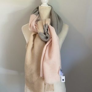 Gap Blush and Grey Scarf